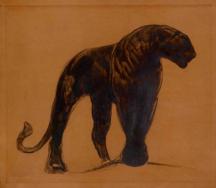 Panthère noire, c. 1920 Paul JOUVE