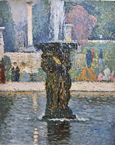 La fontaine du bassin du Luxembourg Henri MARTIN