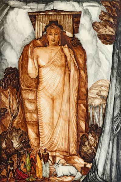 Inde, Bouddha debout, 1940 André MAIRE