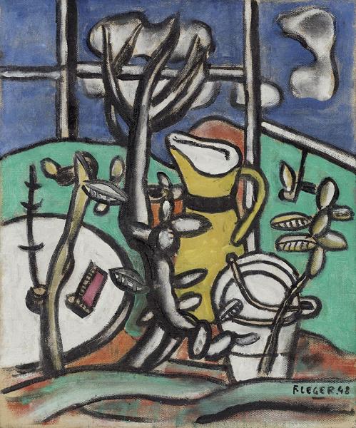 Le vase jaune dans le paysage, 1948 Fernand LEGER