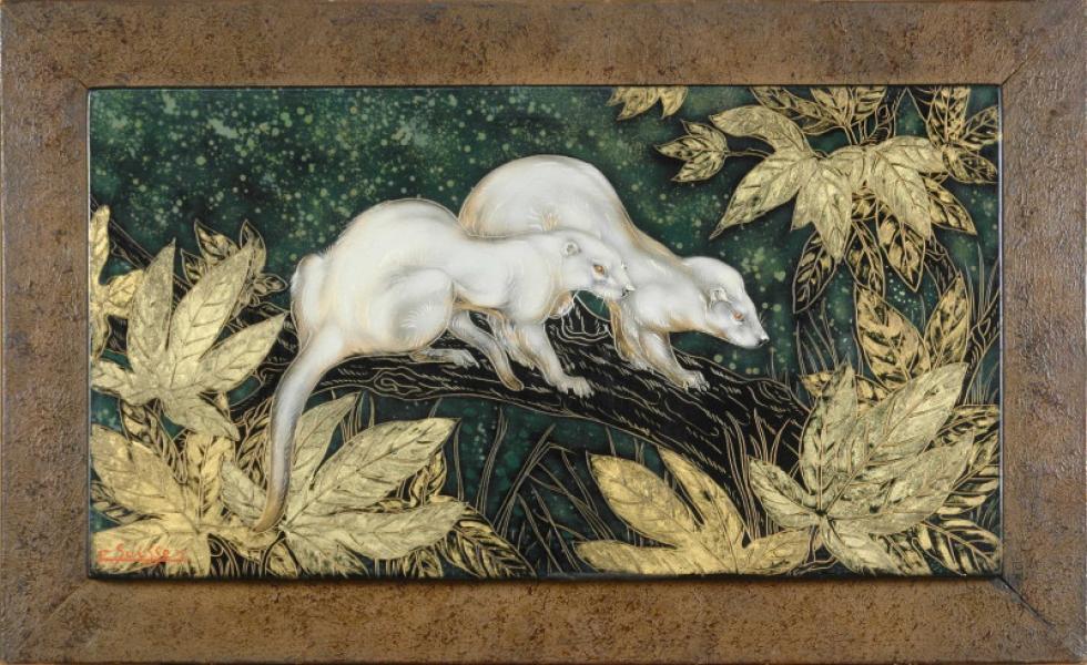 Furets dans les feuillages, circa 1935 Gaston SUISSE