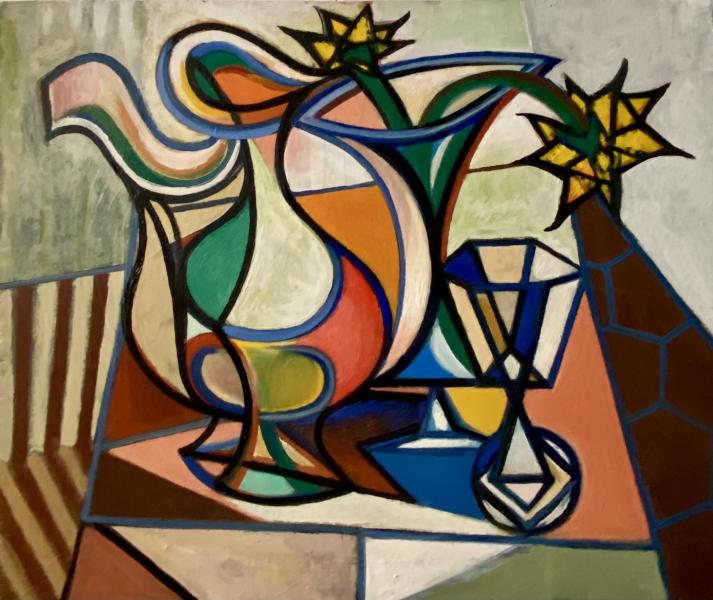 Nature morte, fleurs jaunes, 1984-1985 Georges-Henri PESCADERE