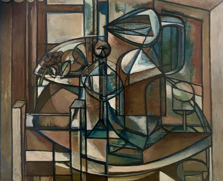 Nature morte, pichet, lampe à huile, août 1980 Georges-Henri PESCADERE
