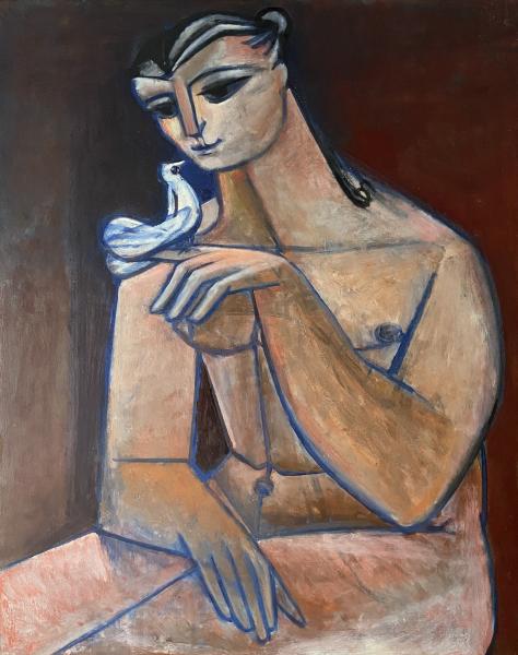 Nu à la colombe, juillet 1979 Georges-Henri PESCADERE