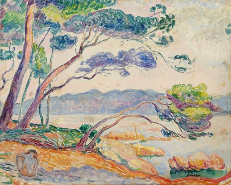 Bord de mer en Méditerranée. Henri LEBASQUE