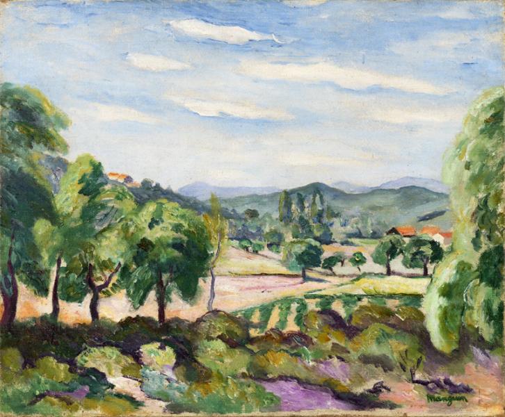 Paysage autour de Gassin, été-automne 1921 Henri MANGUIN