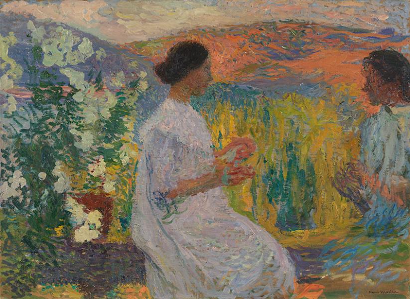Dévideuses sur la terrasse de Marquayrol, circa 1912 Henri MARTIN
