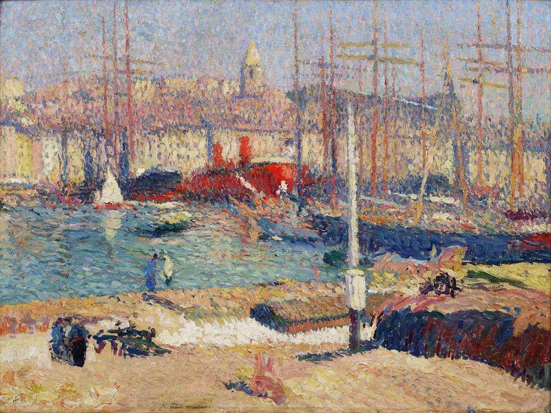 Le port de Marseille. Henri MARTIN