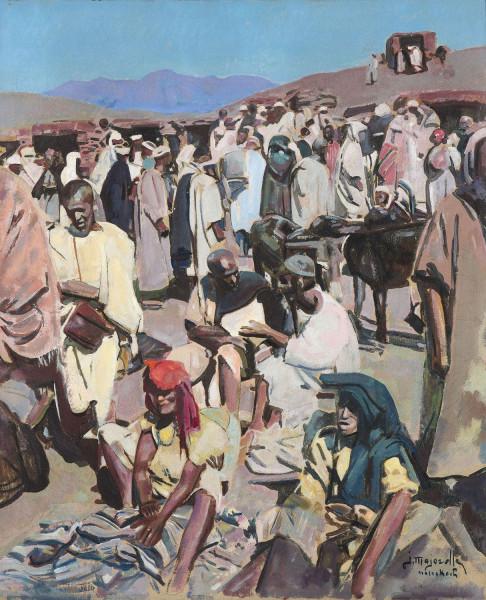 Marché, Marrakech. Jacques MAJORELLE