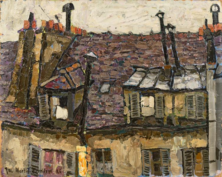 Paris, boulevard Saint Michel, toits de la cour, 1926 Jacques MARTIN FERRIERES