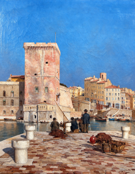 Le port de Marseille et le Fort Saint Jean Joseph GARIBALDI