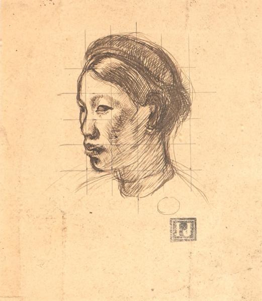 Indochine, visage de femme Joseph INGUIMBERTY