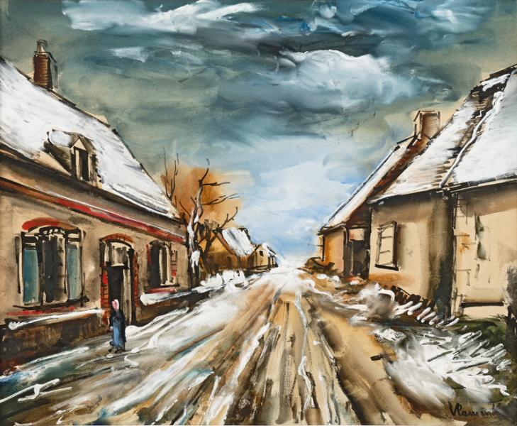 Paysage de neige Maurice de VLAMINCK