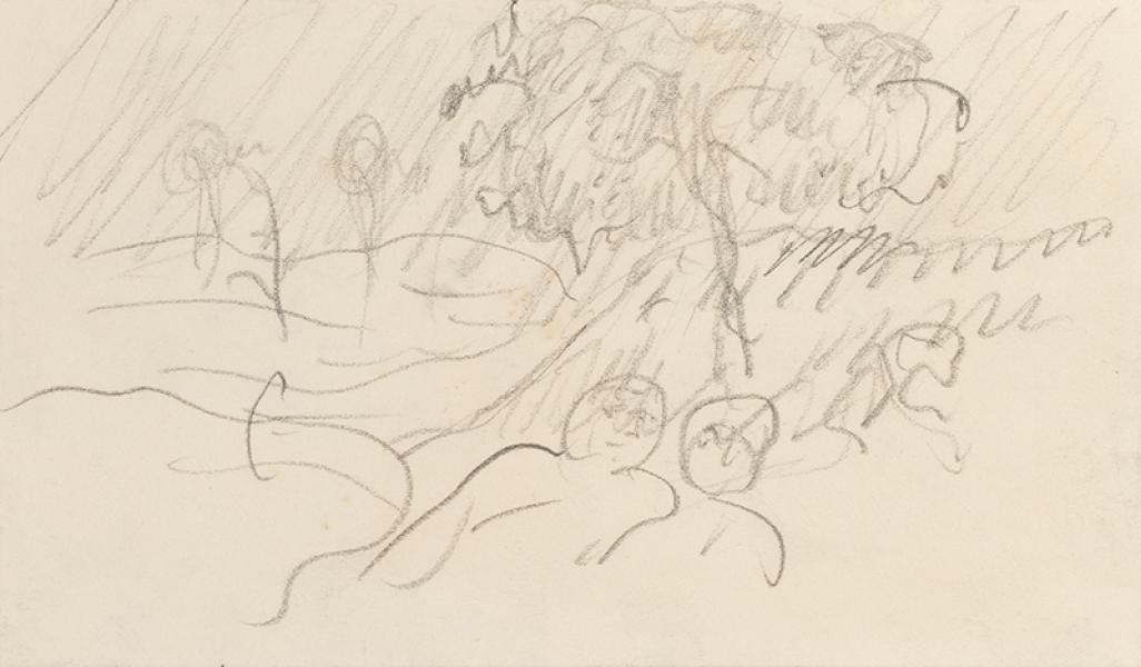 Étendus sous les arbres