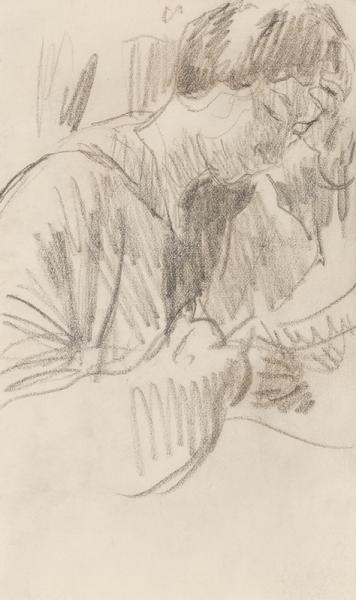 Renée Terrasse lisant