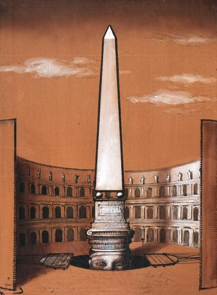 Obélisque dans l'amphithéâtre René GRUAU