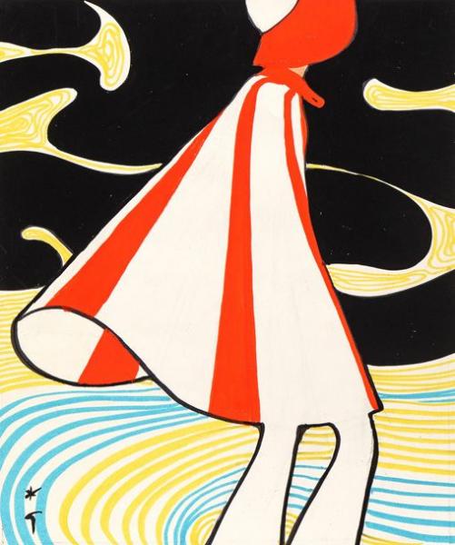 Vêtement de pluie, printemps-été 1970. René GRUAU