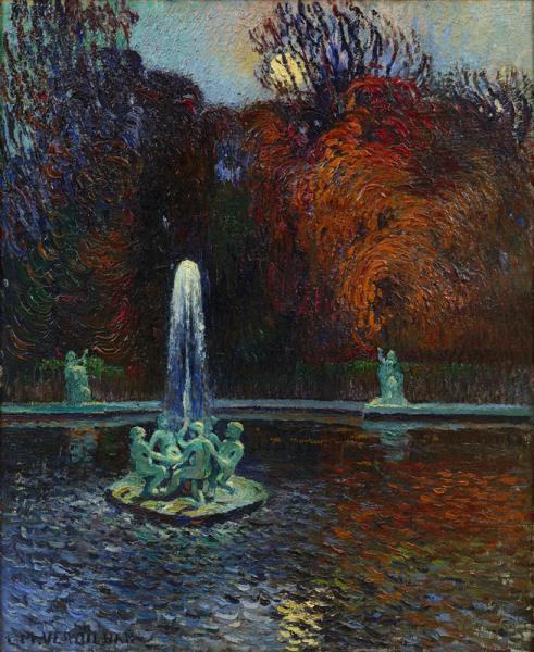 Le jardin de la fontaine Louis Mathieu VERDILHAN
