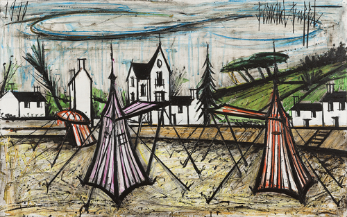 Bernard-BUFFET-Tentes-sur-la-