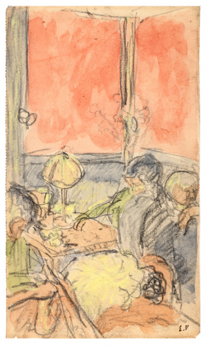 La partie de cartes au Clos Cézanne, c. 1921 Edouard VUILLARD