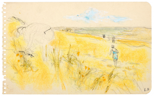 Sur la plage en Normandie, c. 1914 Edouard VUILLARD